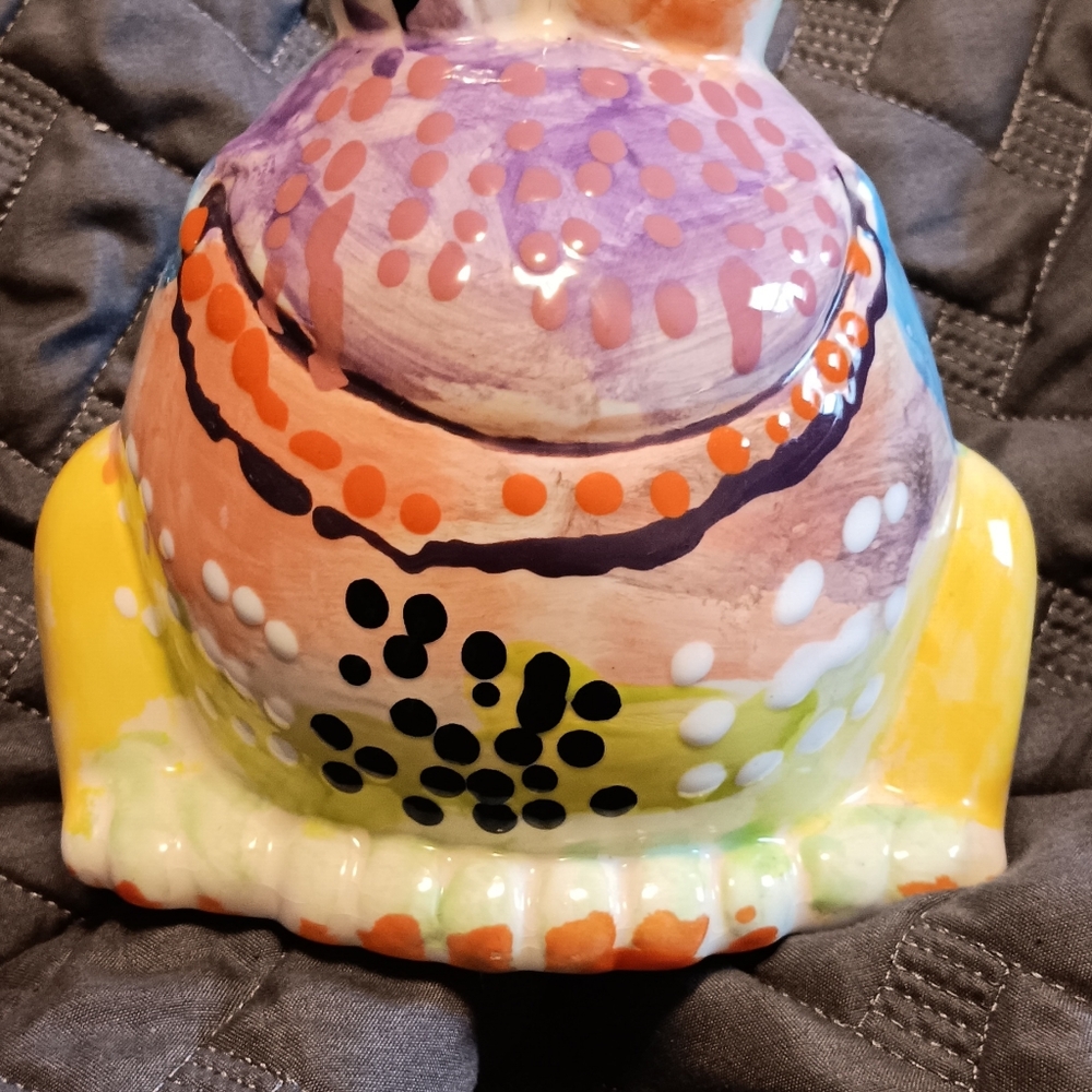Ceramic Happy Frog Bank - Picture 10 of 11